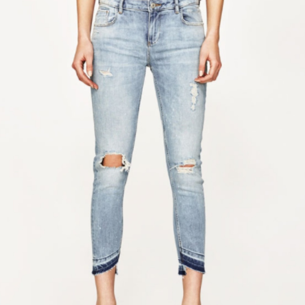 ZARA Mid-rise Jeans: Blue, US 8,10,12/EUR 40,42.44 - Picture 1 of 5